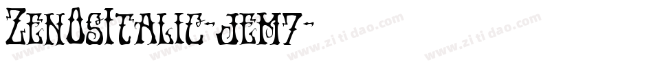 ZenOsItalic-jem7字体转换