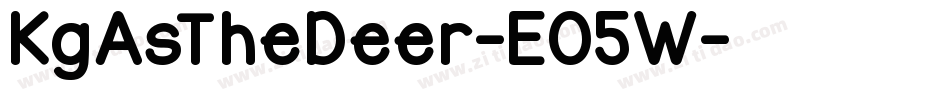 KgAsTheDeer-EO5W字体转换