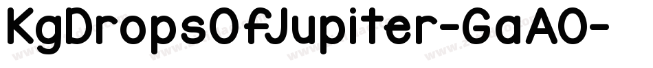 KgDropsOfJupiter-GaAO字体转换