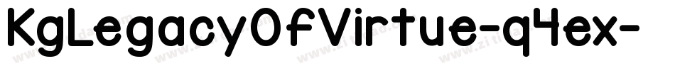 KgLegacyOfVirtue-q4ex字体转换