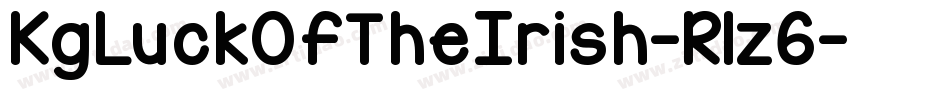 KgLuckOfTheIrish-R1z6字体转换 KgLuckOfTheIrish-R1z6字体转换