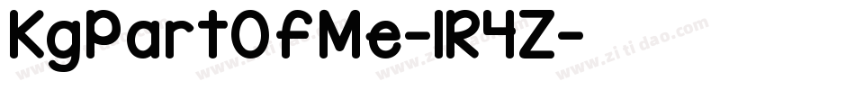KgPartOfMe-1R4Z字体转换 KgPartOfMe-1R4Z字体转换