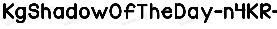 KgShadowOfTheDay-n4KR字体转换