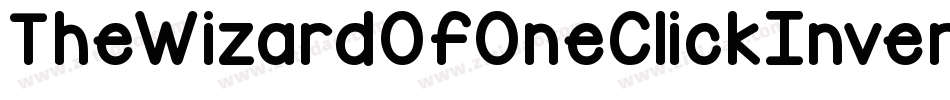 TheWizardOfOneClickInverse-d9xKg字体转换
