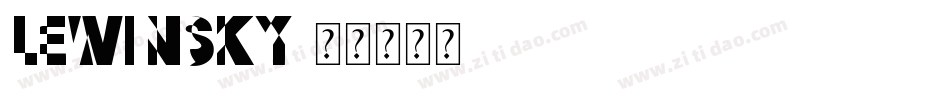 LEWINSKY字体转换