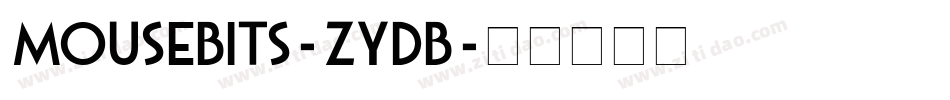 Mousebits-ZyDB字体转换
