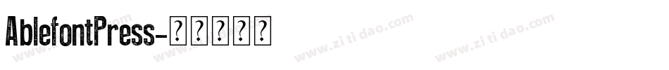 AblefontPress字体转换