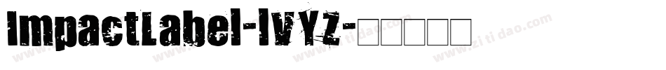 ImpactLabel-lVYZ字体转换