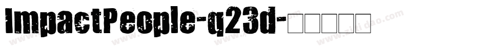ImpactPeople-q23d字体转换