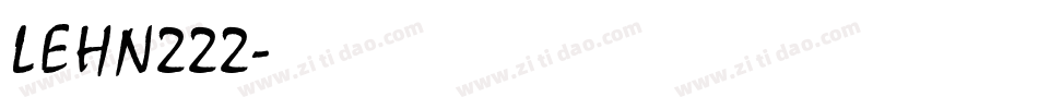 LEHN222字体转换