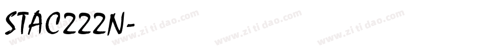 STAC222N字体转换