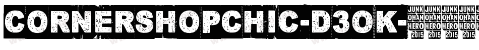 CornerShopChic-d3OK字体转换