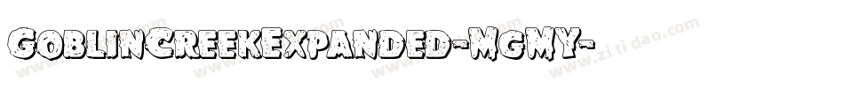 GoblinCreekExpanded-MgMY字体转换