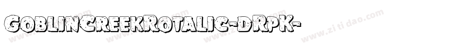 GoblinCreekRotalic-dRpK字体转换
