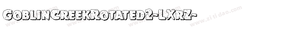 GoblinCreekRotated2-LXrZ字体转换