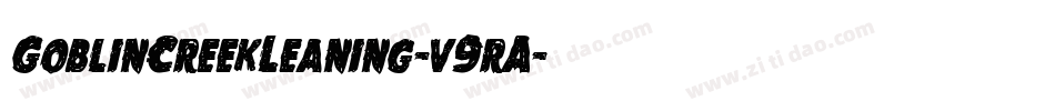 GoblinCreekLeaning-v9rA字体转换