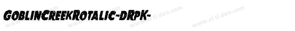 GoblinCreekRotalic-dRpK字体转换