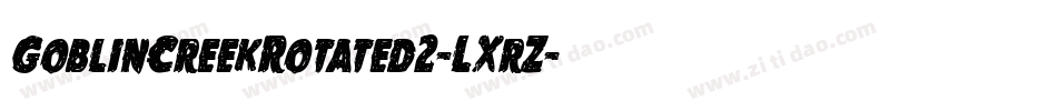 GoblinCreekRotated2-LXrZ字体转换