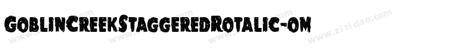 GoblinCreekStaggeredRotalic-oml0字体转换