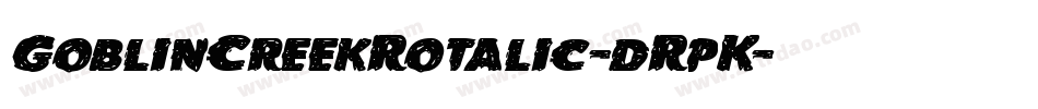 GoblinCreekRotalic-dRpK字体转换