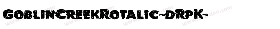 GoblinCreekRotalic-dRpK字体转换