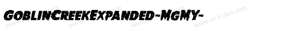 GoblinCreekExpanded-MgMY字体转换