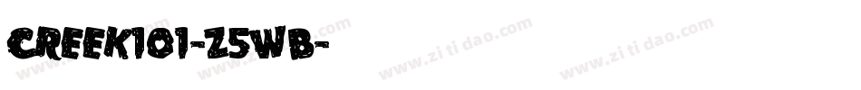 Creek101-Z5WB字体转换