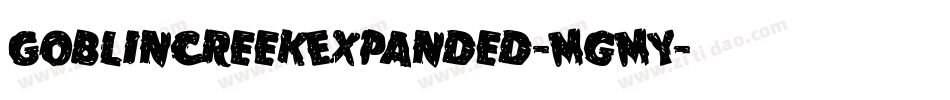 GoblinCreekExpanded-MgMY字体转换