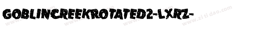 GoblinCreekRotated2-LXrZ字体转换