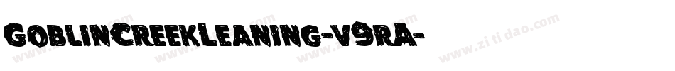 GoblinCreekLeaning-v9rA字体转换