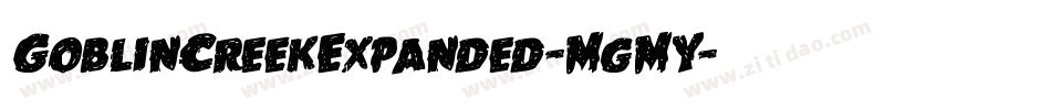 GoblinCreekExpanded-MgMY字体转换
