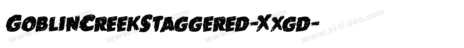 GoblinCreekStaggered-Xxgd字体转换