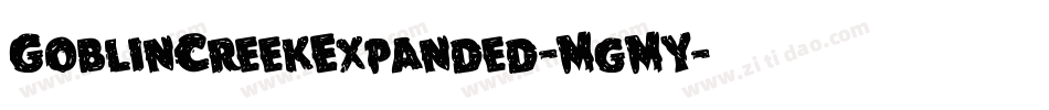 GoblinCreekExpanded-MgMY字体转换