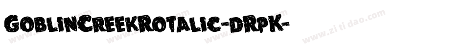 GoblinCreekRotalic-dRpK字体转换