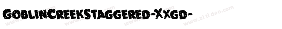 GoblinCreekStaggered-Xxgd字体转换