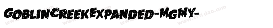 GoblinCreekExpanded-MgMY字体转换
