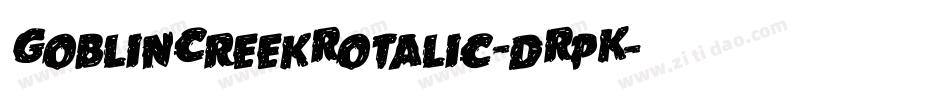 GoblinCreekRotalic-dRpK字体转换