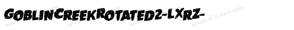 GoblinCreekRotated2-LXrZ字体转换