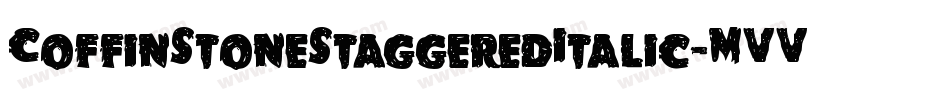 CoffinStoneStaggeredItalic-MVVOv字体转换