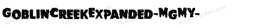 GoblinCreekExpanded-MgMY字体转换