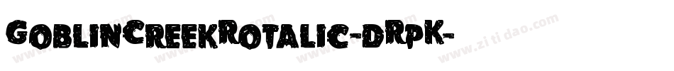 GoblinCreekRotalic-dRpK字体转换