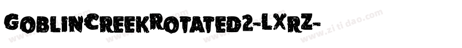 GoblinCreekRotated2-LXrZ字体转换