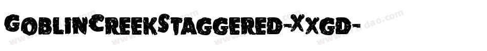 GoblinCreekStaggered-Xxgd字体转换