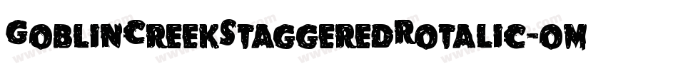 GoblinCreekStaggeredRotalic-oml0字体转换