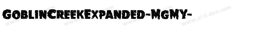 GoblinCreekExpanded-MgMY字体转换