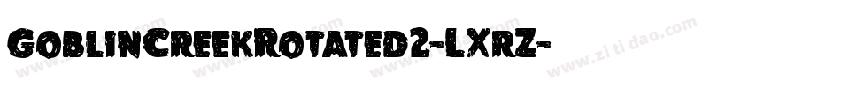 GoblinCreekRotated2-LXrZ字体转换
