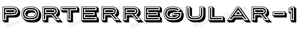PorterRegular-1GYg字体转换