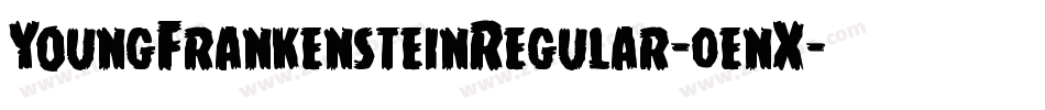 YoungFrankensteinRegular-0enX字体转换