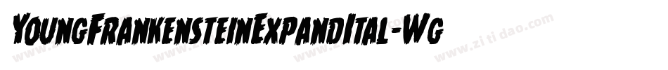 YoungFrankensteinExpandItal-WgW4字体转换