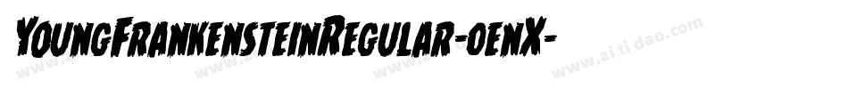 YoungFrankensteinRegular-0enX字体转换